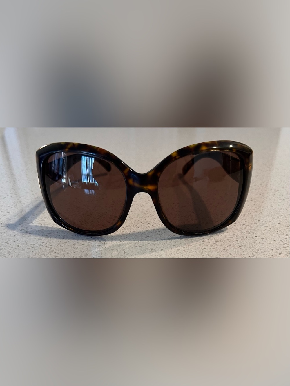 Chanel Tortoiseshell Oversized Women's Sunglasses - Brown Lenses